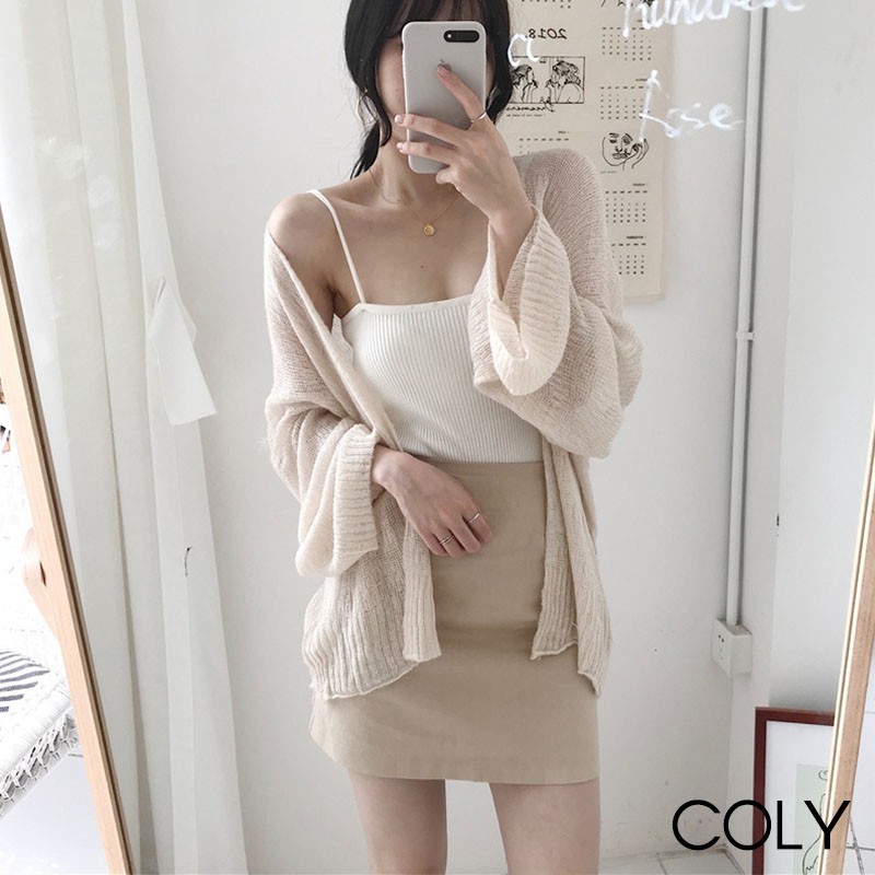 Áo khoác cadigan len mỏng siêu hot