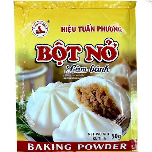 Bột nở làm bánh Tuấn Phương gói 50g, hàng Việt Nam chất lượng dùng làm nhiều loại bánh mì, bánh bao, bánh rán, gato