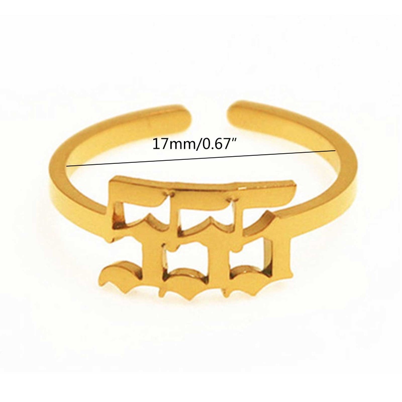 Nhẫn Đeo Tay KING 111 222 333 444 555 666 777 888 999 Có Thể Điều Chỉnh Kích Cỡ