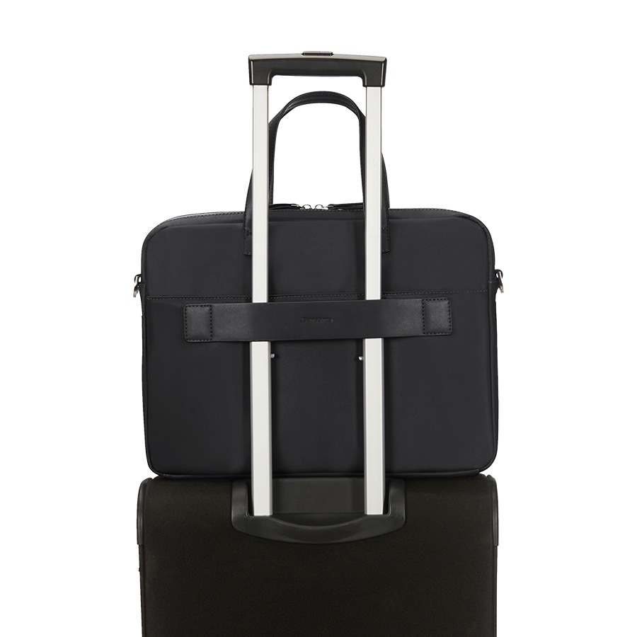 Cặp xách Samsonite Eco wave new tag màu đen (giá mới 3,5tr) | BigBuy360 - bigbuy360.vn