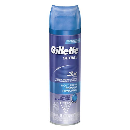 Gel cạo râu Gillette Series Moisturizing Hydratant Humectante, 198g