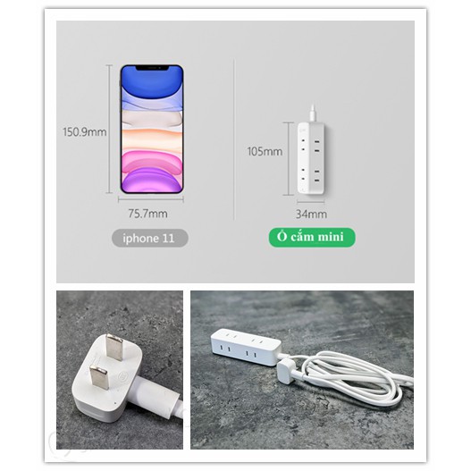 Ổ cắm tiện lợi bỏ túi, mang theo sạc Macbook, iphone, ipad, hàng chính hãng Bull đẹp, xịn, chống giật, chống cháy