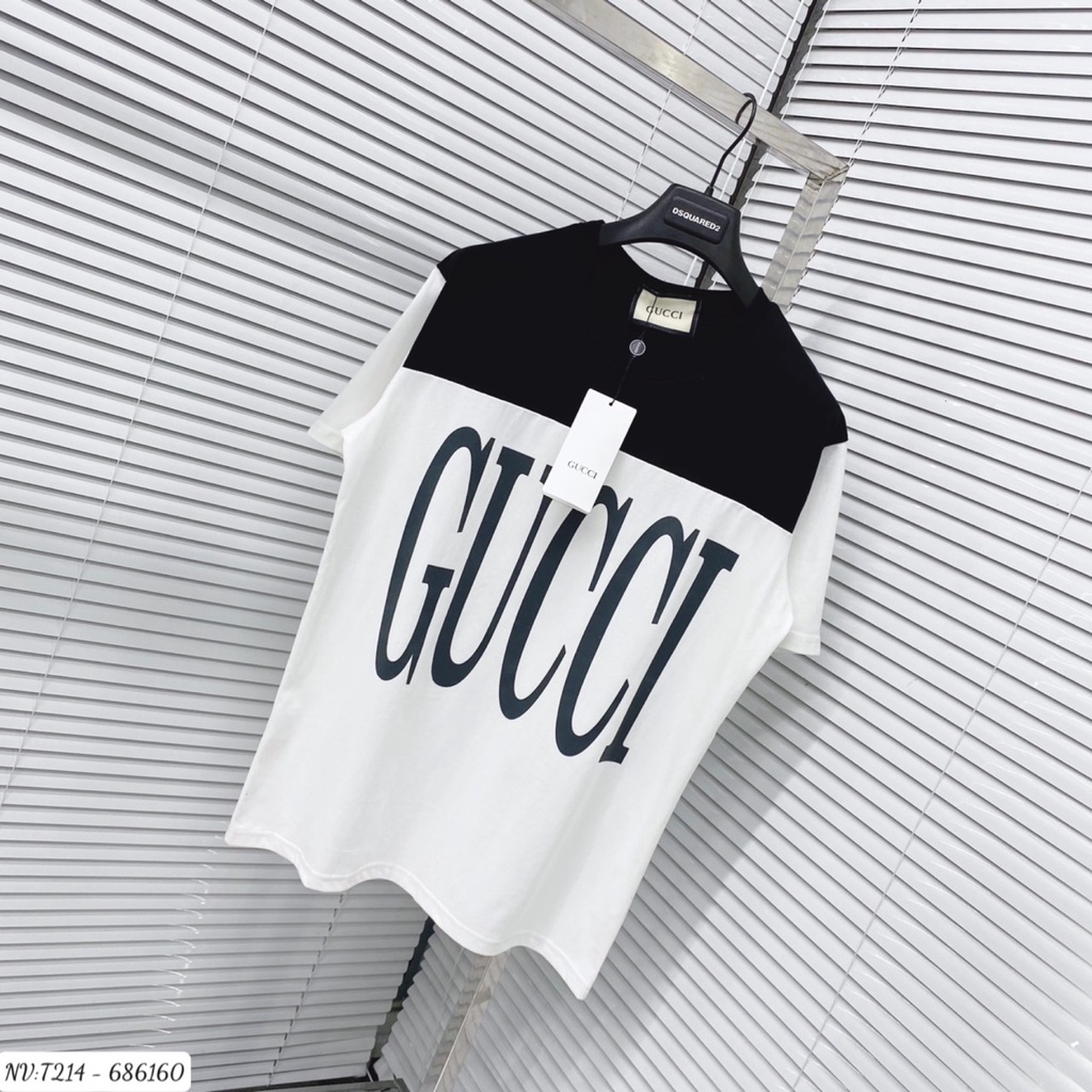 Áo Phông Nam Gc In Hình Logo Cao Cấp - Áo Thun Nam Nữ Gu.cci Chất Vải Cotton Mát Mịn