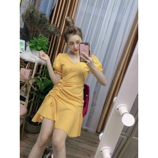 đầm thiết kế nhún eo