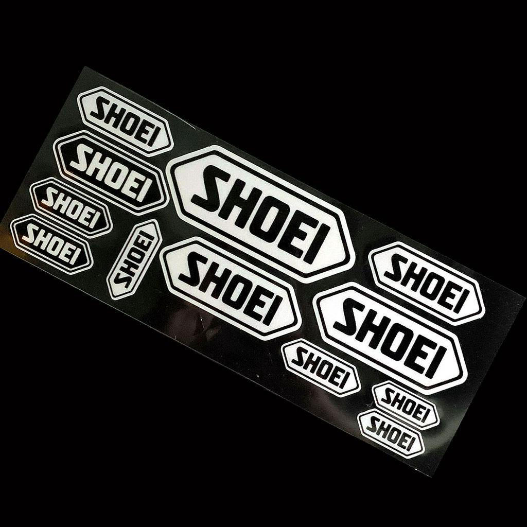 Set miếng dán phản quang cho mũ bảo hiểm chữ SHOEI chất lượng cao