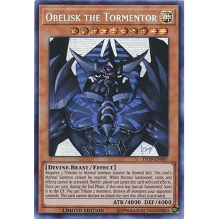 Thẻ bài Yugioh - TCG - Obelisk the Tormentor / TN19-EN007'