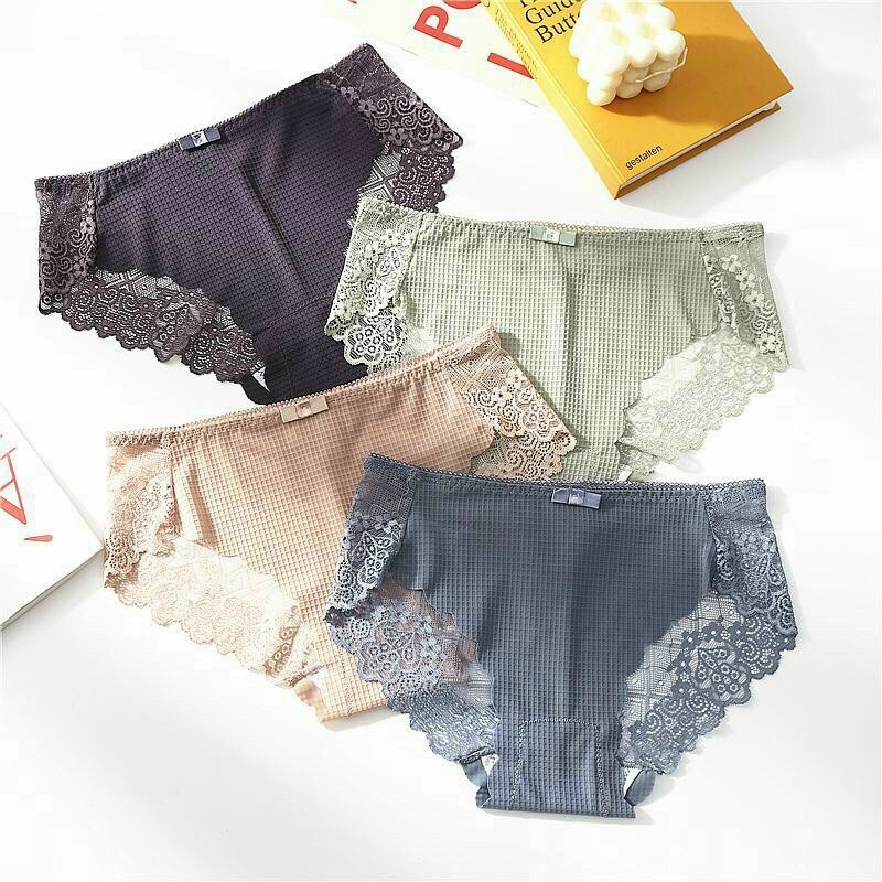 Quần lót su HAVANA gân caro pha ren - hàng cao cấp FLQ50