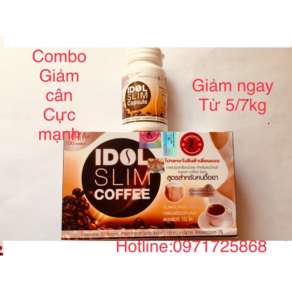 combo cà phê idol slim
