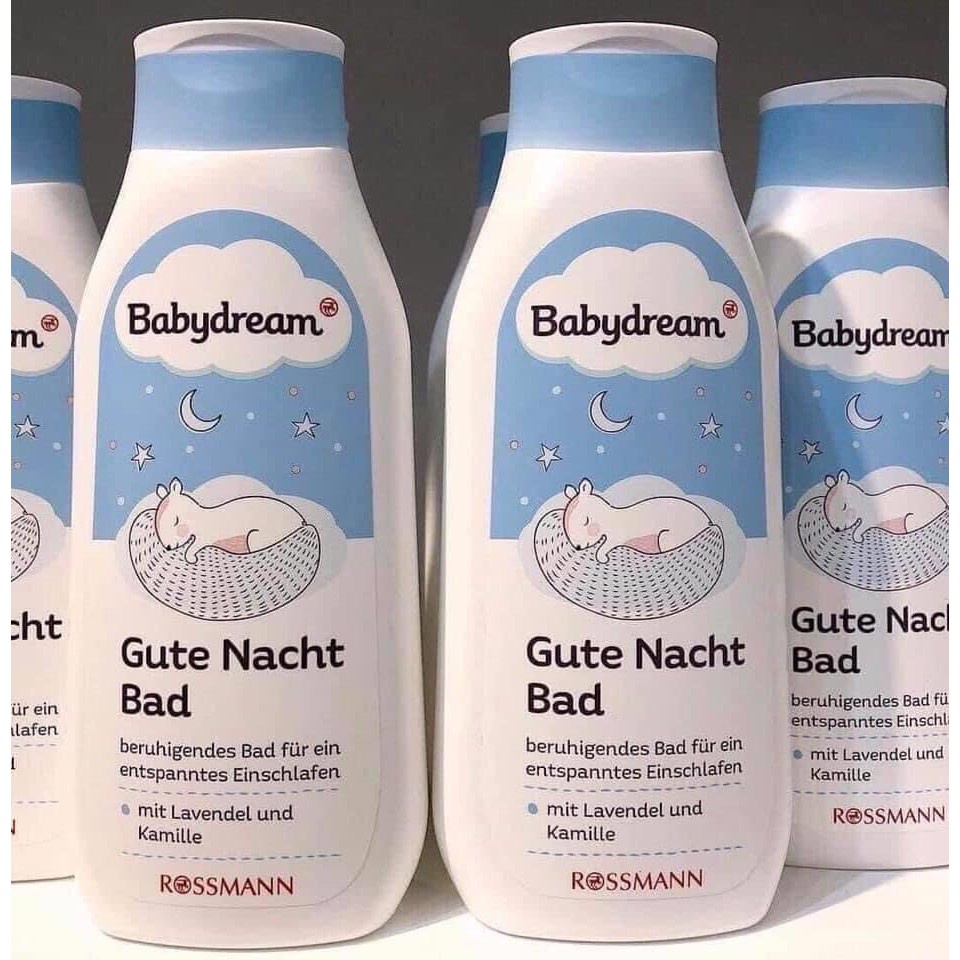 Sữa tắm và dầu matxa cho bé babydream 500ml massage