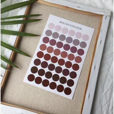 Sticker vintage trang trí decal dán tròn , phụ kiện chụp ảnh | BigBuy360 - bigbuy360.vn