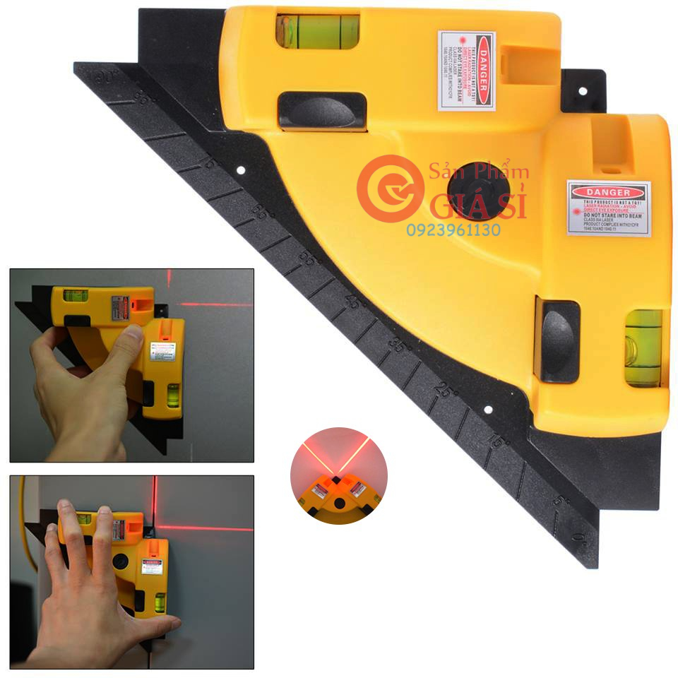 THƯỚC KE GÓC VUÔNG LASER MÁY ĐO GÓC VUÔNG 90 ĐỘ BẰNG TIA LASER ĐA NĂNG ❤️freeship❤️
