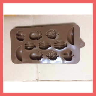 Khuôn silicone hình quả: chuối, dâu, dứa,..
