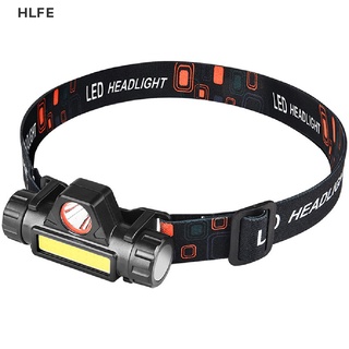 HL Headlamp Headlight Waterproof 2500lm Cob Led Built in Usb Rechargeable Battery FE