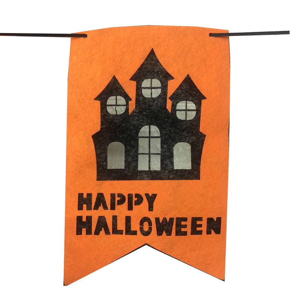 Dây cờ treo tường trang trí Halloween dài 2m