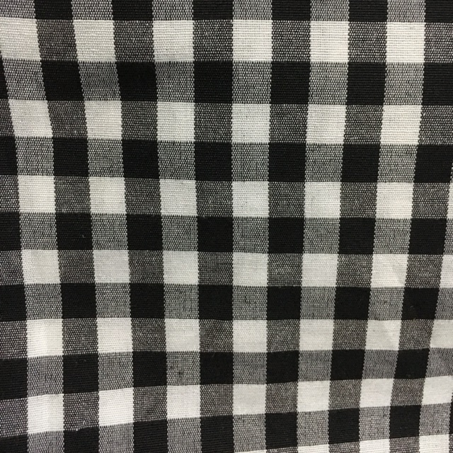 Vải caro đen trắng ô vuông 1cm (1m x 1,5m ) vải liền tấm