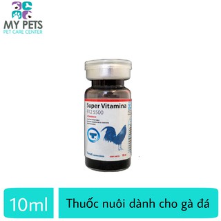 (Lẻ 10ml) Super Vitamina B12.5500 cho gà.đá
