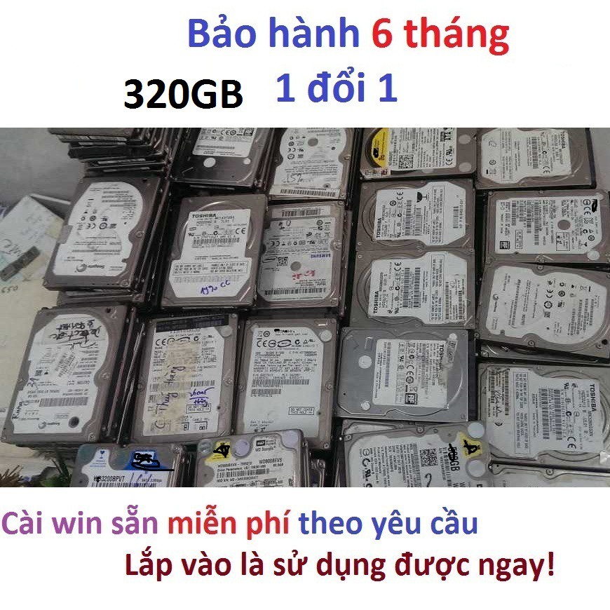 Ổ cứng laptop 320gb 500gb 160gb hdd 320gb hàng kho Nhật rã máy bảo hành 6 tháng