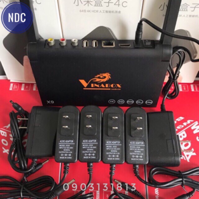 Nguồn 5V-2A 3.5x1.35mm (LOẠI 1) Cho Vinabox, HTBox, TVBox, Camera IP