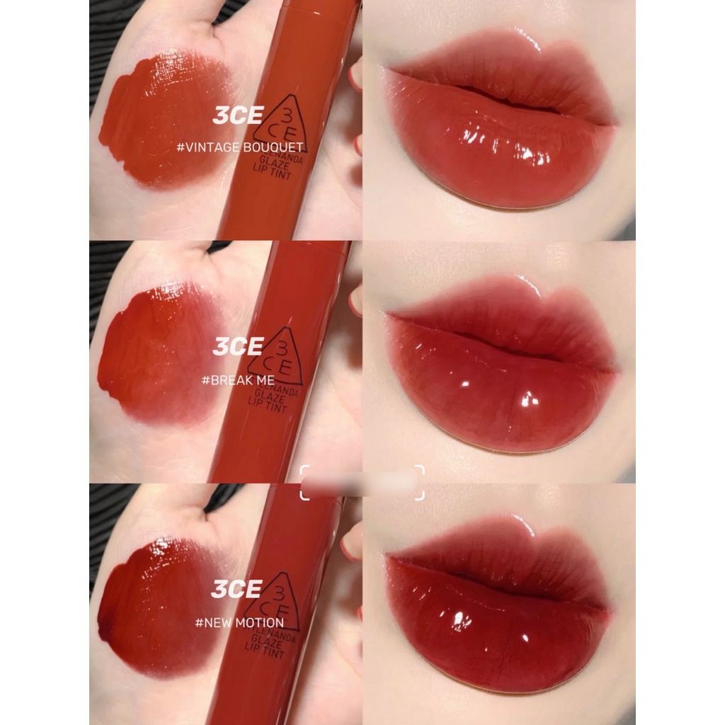 Son Tint Bóng 3CE Glaze Lip Tint Cho Đôi Môi Mọng Nước 5g