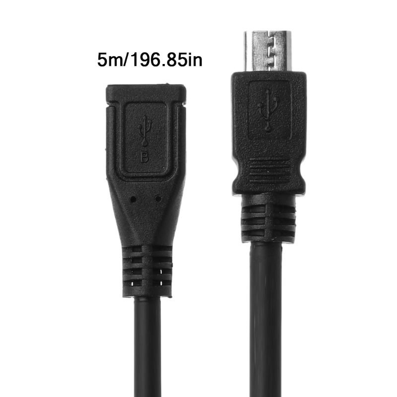 Micro USB Female to Male Data Sync Extension Cable Cord for Android Mobile Phone 