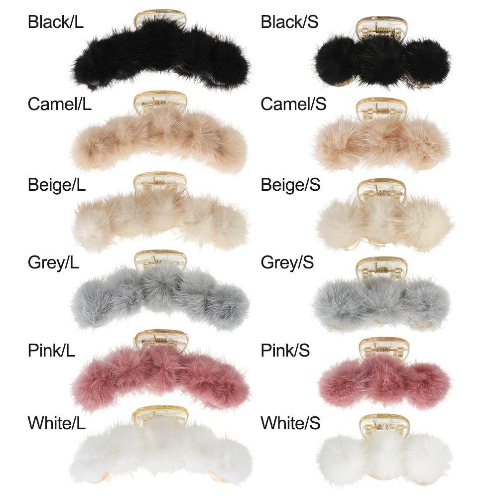 LET Kẹp TóC PhốI Lông Nhung ThờI Trang Cho Nữ