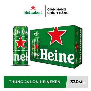 GIAO NHANH HCM - Thùng 24 lon bia Heineken 330ml/lon