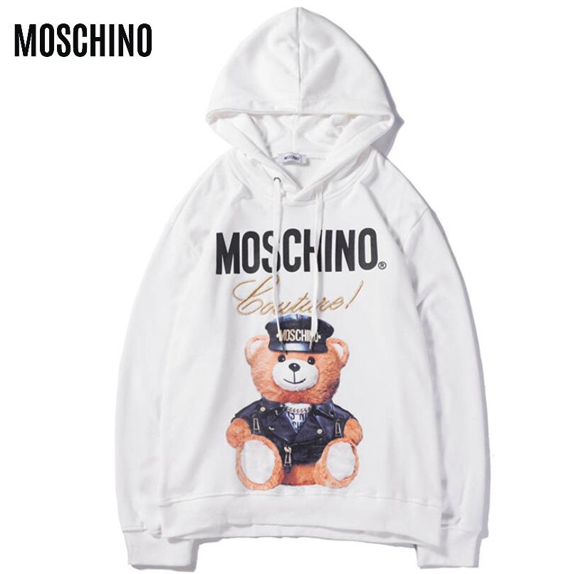 Áo Nỉ Dài Tay In Hình Moschino Thời Trang Dành Cho Cả Nam Và Nữ