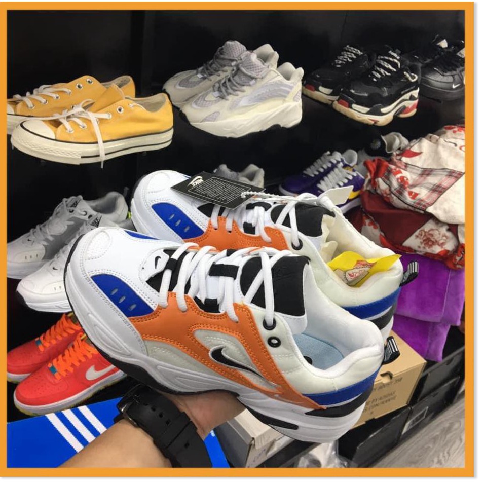 Rẻ vô địch - [Free ship ] Giày Sneaker M2k trắng xanh cam - Yabi store -Ax123 : ⁸ :; ` ; , ‣ , # '