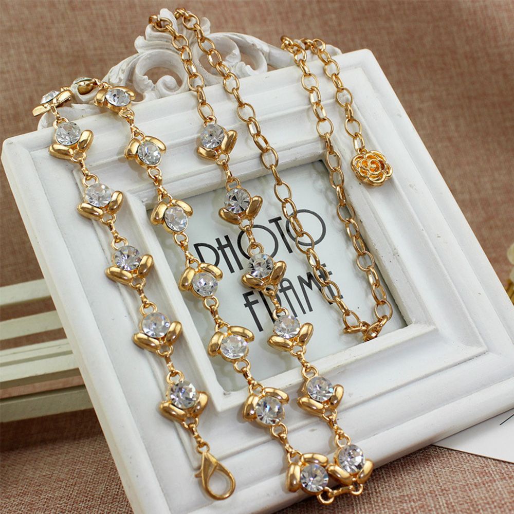 Thắt lưng dây xích bằng hợp kim nhiều màu thời trang cho nữ BACK2LIFE