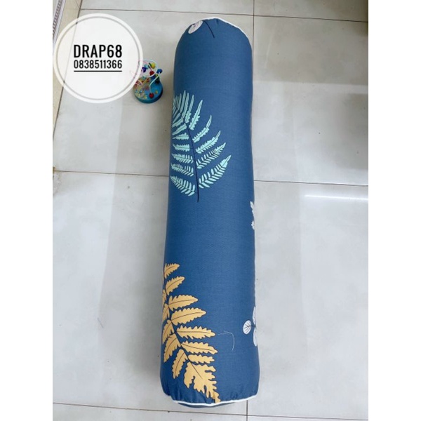 Gối ôm dài người lớn gối ôm cotton 100%  cao cấp gồm 1 vỏ + ruột gối