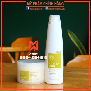 LAKME DẦU GỘI-MẶT NẠ PHỤC HỒI TÓC KHÔ SƠ LAKME K.THERAPY NOURISHING 250-300ML