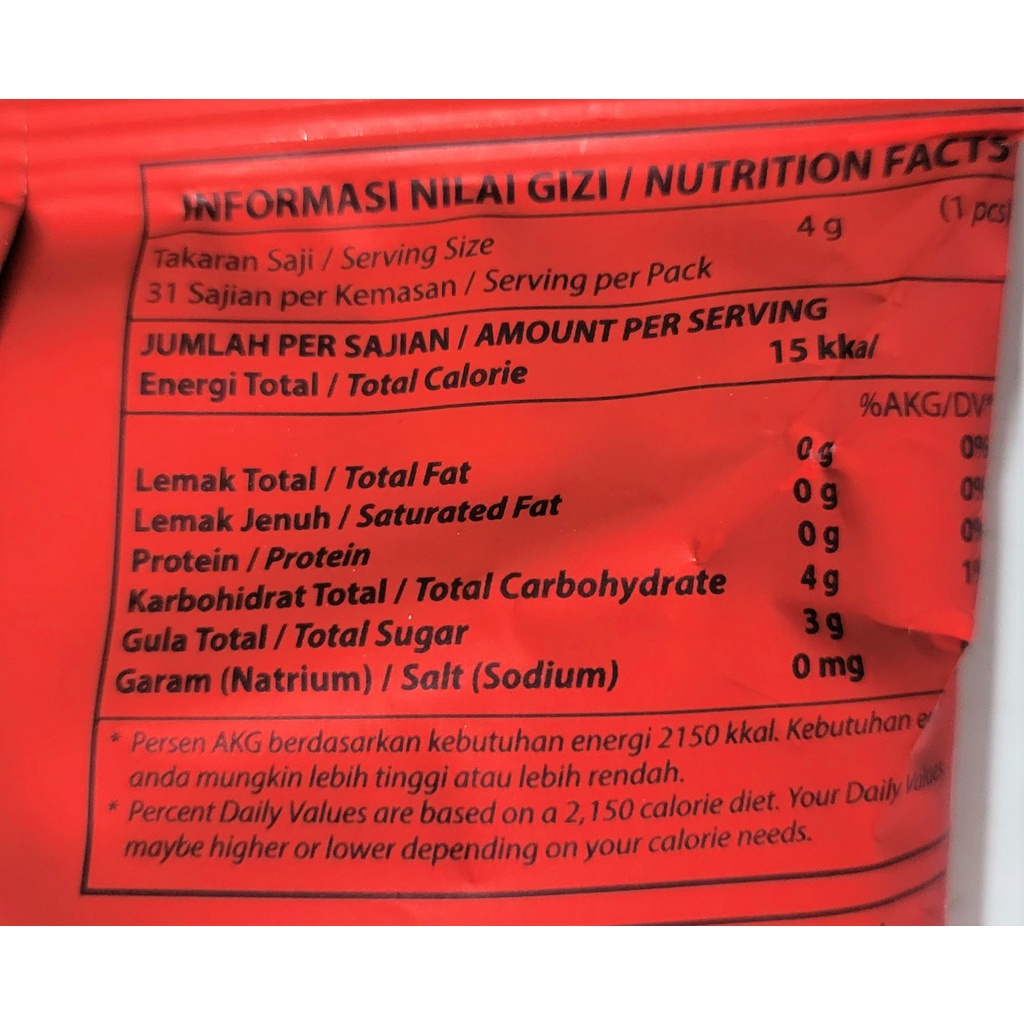 [Gói ĐỎ 125g] KẸO GỪNG [Indonesia] GINGERBON Ginger Candy (halal) (hty)