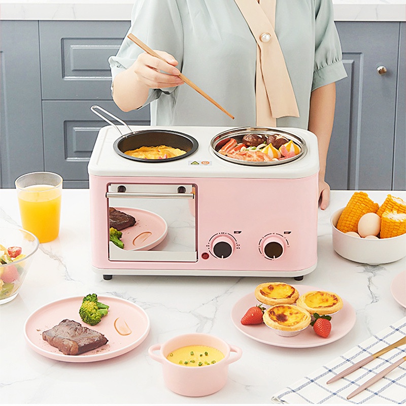 Máy Nướng Bánh Mì Sandwich Bốn Trong Một Đa Chức Năng Dùng Trong Nhà