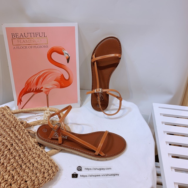 [FULL BOX]Sandal đế bệt quai mãnh