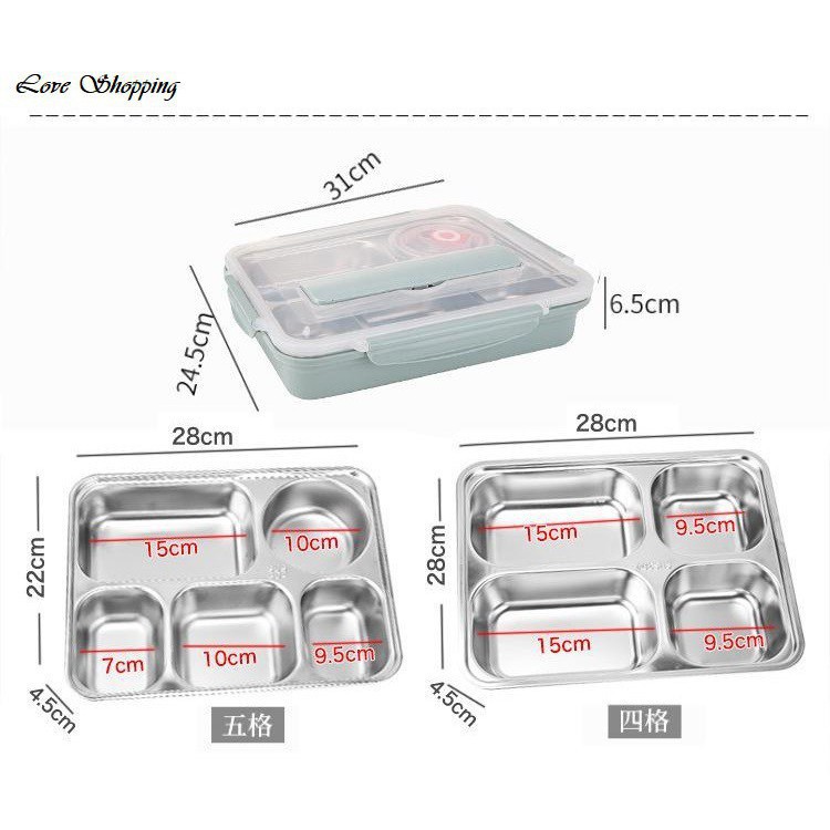 Hộp đựng cơm 5 ngăn, Hộp Cơm Văn Phòng Tiện Dụng