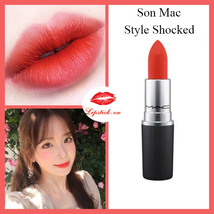 Son MAC Chính Hãng, Matte, Rettro Matte, Powder Kiss full size 3g tặng kèm fullbox