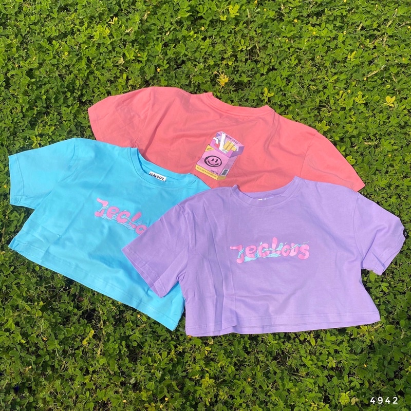 Áo phông rộng, áo phông Smoking dáng ngắn Jealous Product 4942