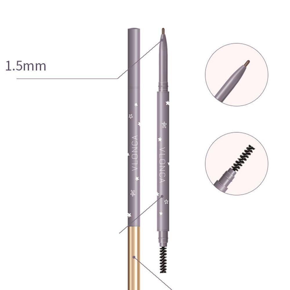 Bút Kẻ Lông Mày Hai Đầu Màu Cà Phê Đậm Tự Nhiên Chống Thấm Nước Không Bị Nhòe Dành Cho Nữ