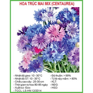 Hạt Giống Hoa trúc mai mix 50 Hạt/ Gói