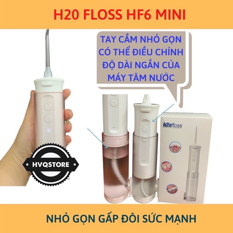 [Chính Hãng] Máy Tăm Nước H2OFLOSS HF6 Mini Thế Hệ Mới Nhỏ Gọn Tiện Dụng