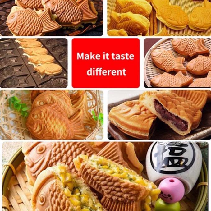Máy nướng bánh cá, làm bánh cá 6 con dùng điện