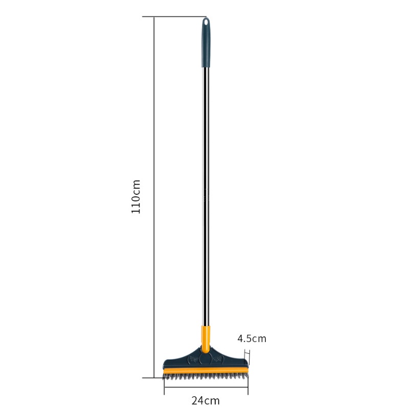 Chổi Cọ Nhà Tắm, Cọ Sàn, Gạt Kính Cán Dài 2 In 1 Siêu Đa Năng - Cây Cọ Sàn Nhà Tắm Xoay 120 Độ Dọn Sạch Mọi Góc Bẩn
