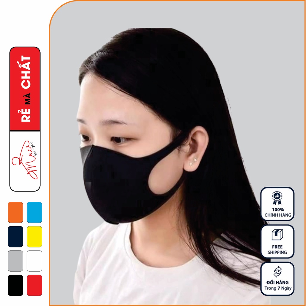 Khẩu trang vải dệt kim chính hãng nhận sản xuất theo yêu cầu- MACboutique