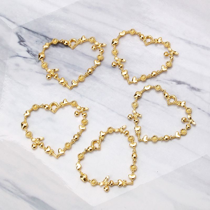 Khuôn Hợp Kim Làm Mặt Dây Chuyền Hình Trái Tim 3D Trang Trí DIY