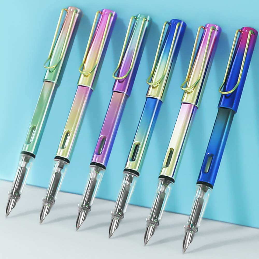 Bút máy vỏ màu kim loại gradient nhiều màu sắc độc đáo sang trọng