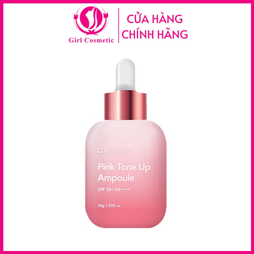 Tinh Chất Cellapy Pink Tone Up Ampoule 30ml dưỡng trắng nâng tone, chống nắng cao cấp