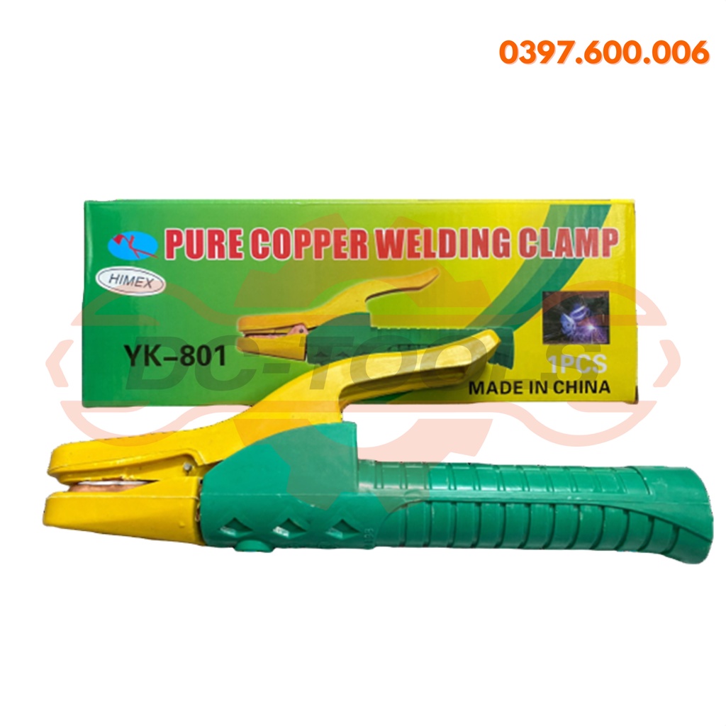 Kìm hàn que kẹp mát dùng cho máy hàn điện tử YUNKAI KỀM HÀN MÁ ĐỒNG NGUYÊN CHẤT YK-802 1000 AMPE DCTOOLS (KHO SỈ)