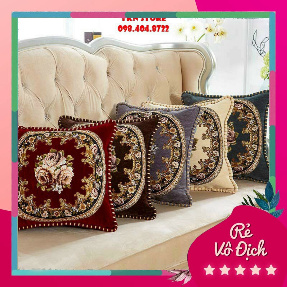 (Hàng chuẩn) Gối tựa lưng.ghế sopha một màu cao cấp