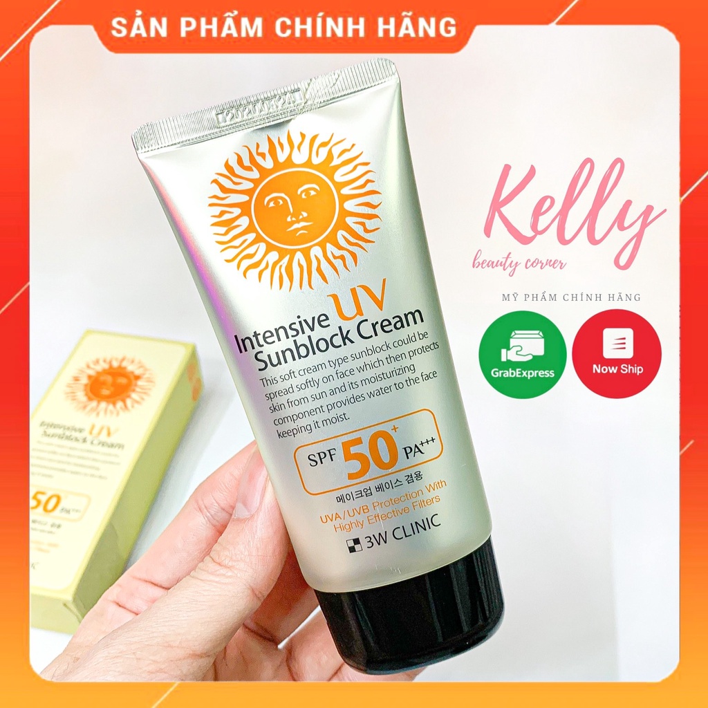 Kem chống nắng 3W Clinic Intensive UV Sunblock SPF 50 PA +++