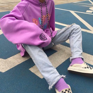 Áo hoodie tím DONUT